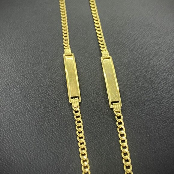 Bracelet 5.5" Baby ID Personalized Jewelry 10K Real Gold Newborn - Picture 6 of 7